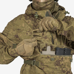 KMCS Field Smock, featuring a camouflage outer layer designed for outdoor concealment and protection.