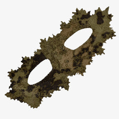KMCS Goggle Mask, featuring a camouflage face covering with integrated eye protection for outdoor use.