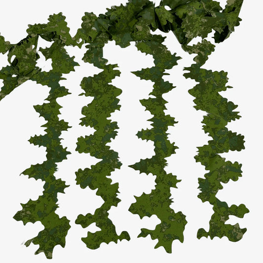 KMCS Adaptive Leaf Strips, featuring camouflage leaf-style strips designed for enhancing natural concealment in outdoor environments