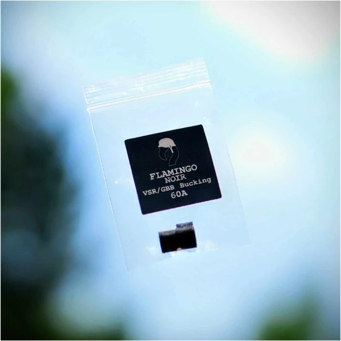 Flamingo Bucking hop-up rubber for airsoft AEG and GBB replicas on a white background.