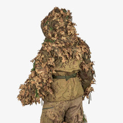 KMCS Cobra Hood, featuring a camouflage hood design with natural foliage-style elements for outdoor concealment.