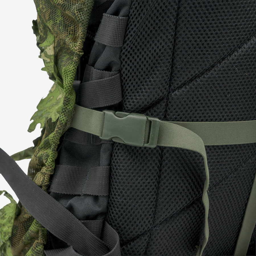 KMCS Bag Cover, featuring a camouflage cover designed to conceal and protect bags in outdoor environments.