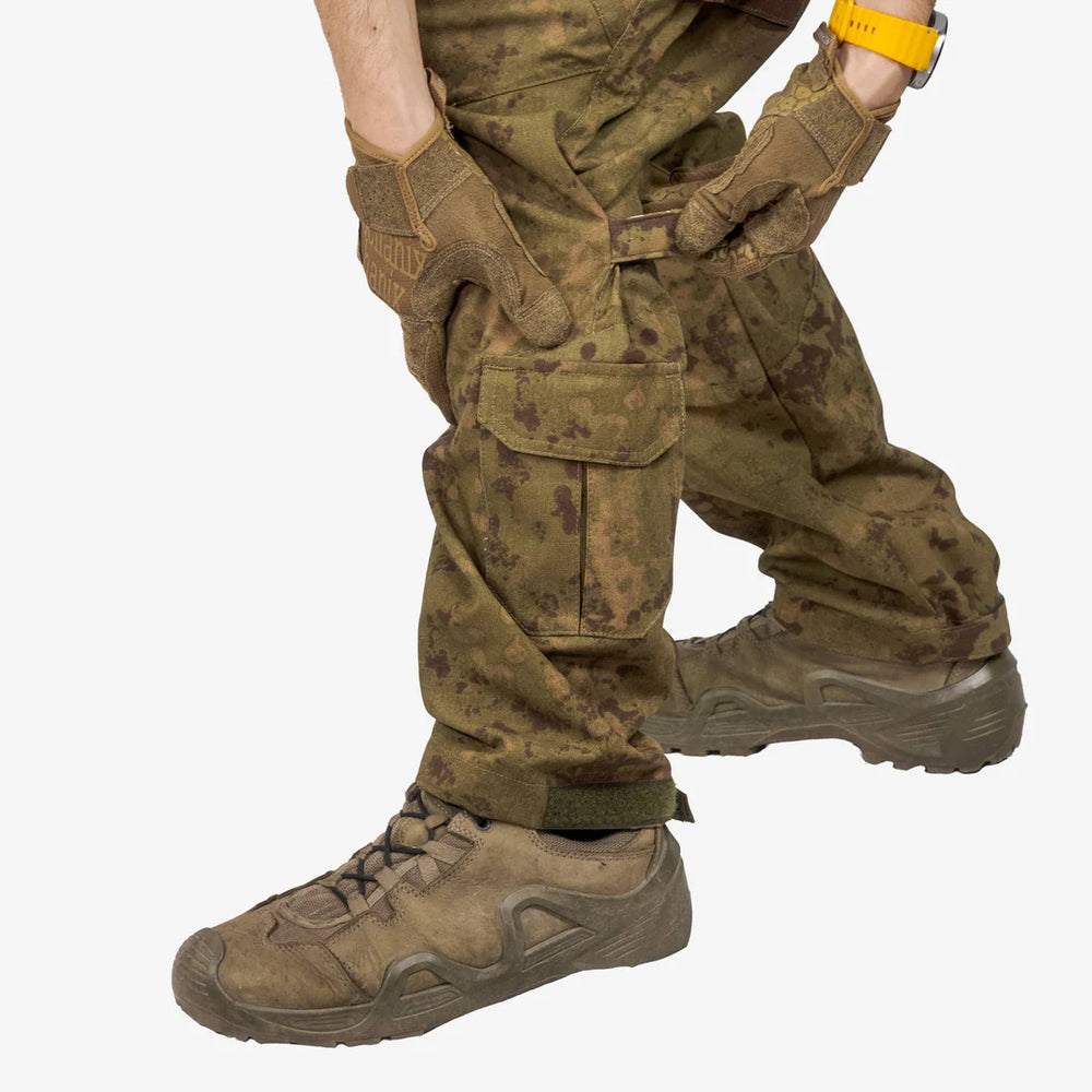 KMCS Field Pants V2, featuring a camouflage design with durable fabric for outdoor use and concealment.