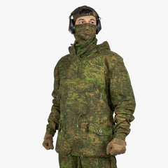 KMCS Field Smock, featuring a camouflage outer layer designed for outdoor concealment and protection.
