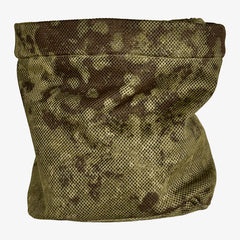 KMCS Dump Pouch, featuring a camouflage storage pouch designed for carrying used magazines and tactical gear during outdoor activities.