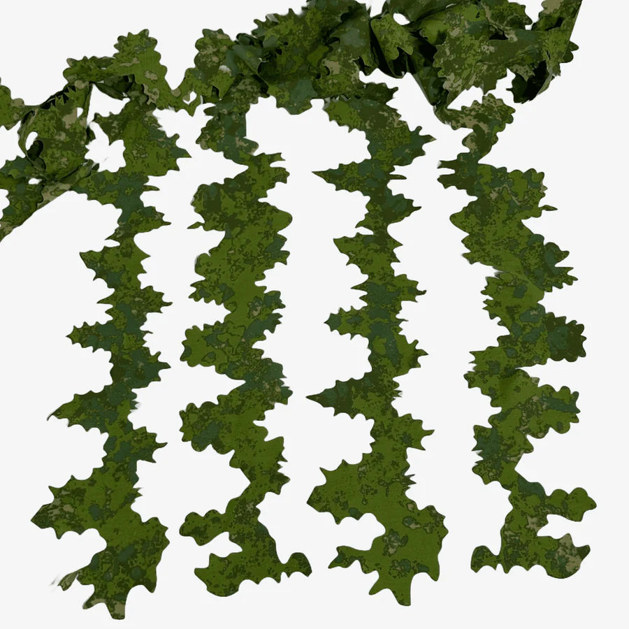 KMCS Adaptive Leaf Strips, featuring camouflage leaf-style strips designed for enhancing natural concealment in outdoor environments