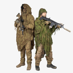 KMCS Ultra-Lite Ghillie Suit, featuring lightweight camouflage material with natural foliage-style elements for outdoor concealment